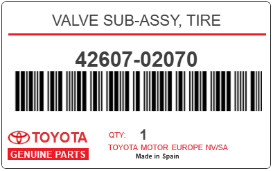TOYOTA - 42607-02070 CAPTEUR (tpms)
