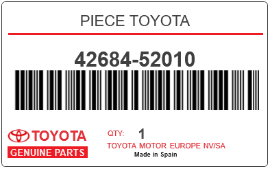 TOYOTA - 42684-52010 PIECE TOYOTA