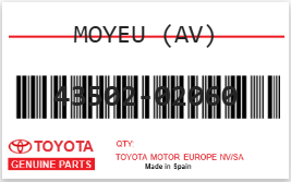 TOYOTA - 43502-02060 MOYEU (av)