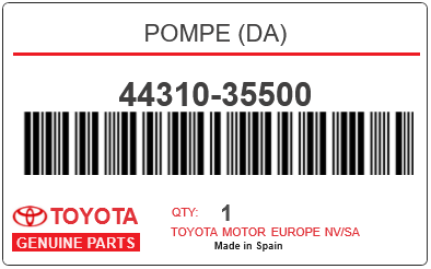 TOYOTA - 44310-35500 POMPE (da)
