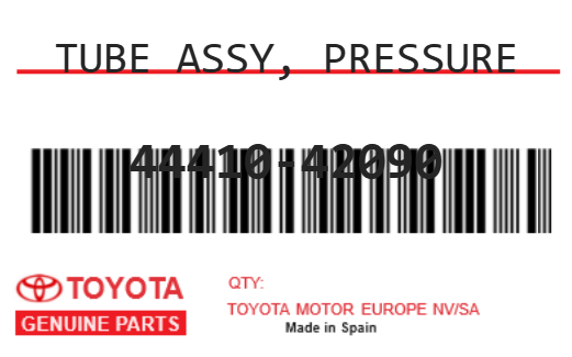 TOYOTA - 44410-42090 TUBE ASSY, PRESSURE