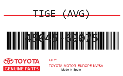 TOYOTA - 45045-69075 TIGE (avg)