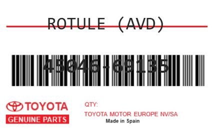 TOYOTA - 45046-69135 ROTULE (avd)