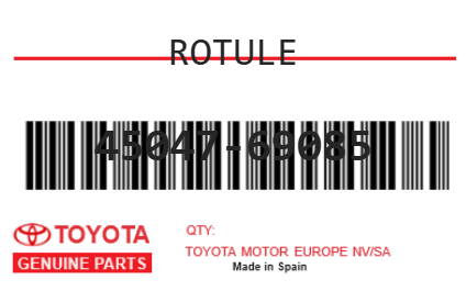 TOYOTA - 45047-69085 ROTULE