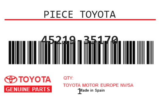 TOYOTA - 45219-35170 PIECE TOYOTA