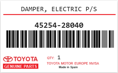 TOYOTA - 45254-28040 DAMPER, ELECTRIC P/S