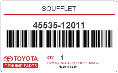 TOYOTA - 45535-12011 SOUFFLET