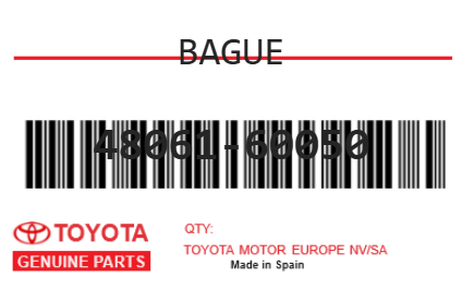 TOYOTA - 48061-60050 BAGUE