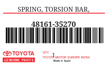 TOYOTA - 48161-35270 RESSORT