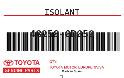TOYOTA - 48258-0D050 ISOLANT