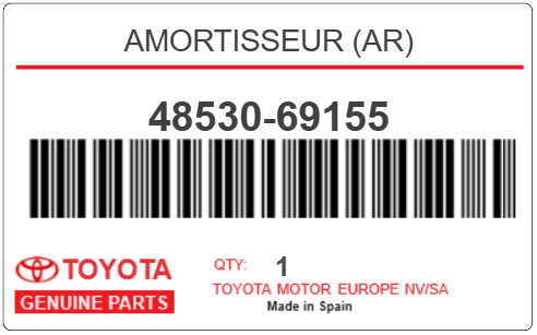TOYOTA - 48530-69155 AMORTISSEUR (ar)