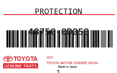 TOYOTA - 48750-0D050 PROTECTION