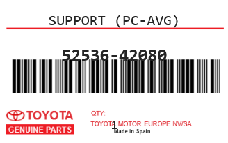 TOYOTA - 52536-42080 SUPPORT (pc-avg)
