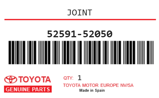 TOYOTA - 52591-52050 JOINT