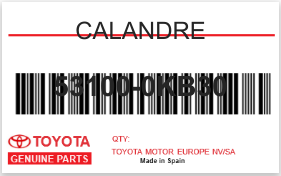 TOYOTA - 53100-0KB30 CALANDRE