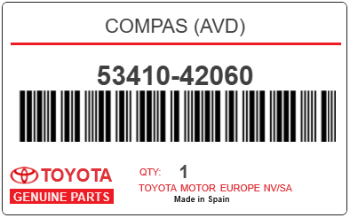 TOYOTA - 53410-42060 COMPAS (avd)