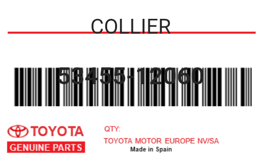 TOYOTA - 53455-12060 COLLIER