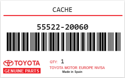 TOYOTA - 55522-20060 CACHE