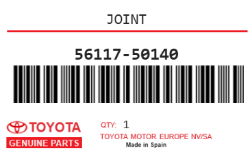 TOYOTA - 56117-50140 JOINT