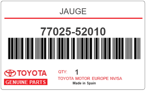 TOYOTA - 77025-52010 JAUGE