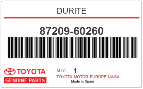 TOYOTA - 87209-60260 DURITE