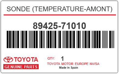 TOYOTA - 89425-71010 SONDE (temperature-amont)