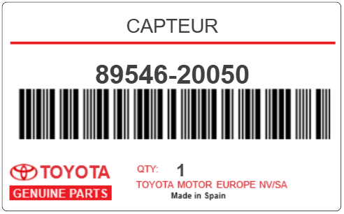 TOYOTA - 89546-20050 CAPTEUR
