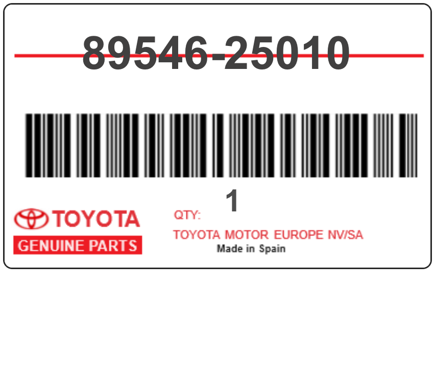 TOYOTA - 89546-25010 SENSOR, SPEED, RR LH