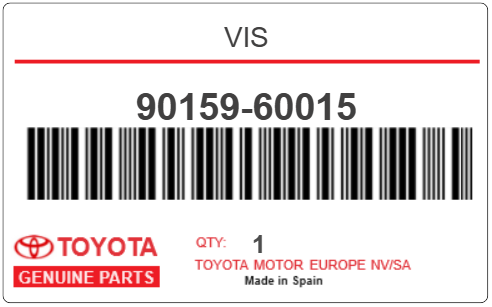 TOYOTA - 90159-60015 VIS