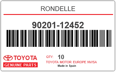 TOYOTA - 90201-12452 RONDELLE