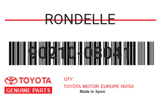 TOYOTA - 90210-08041 RONDELLE