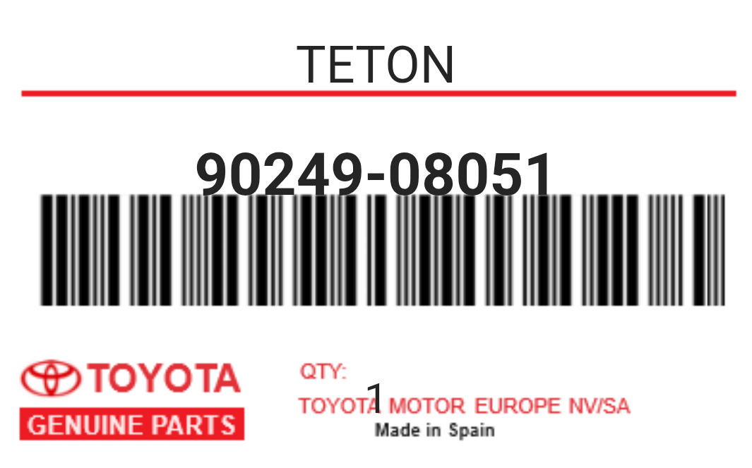 TOYOTA - 90249-08051 TETON