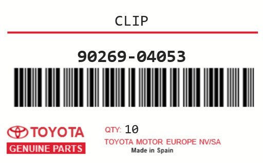 TOYOTA - 90269-04053 CLIP