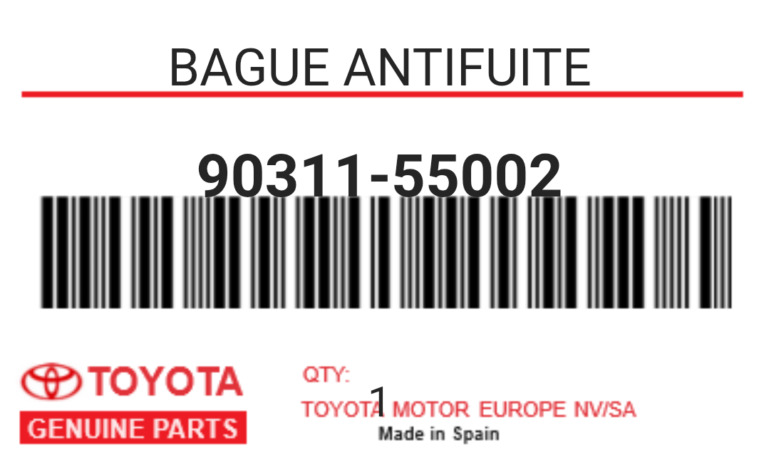 TOYOTA - 90311-55002 BAGUE ANTIFUITE