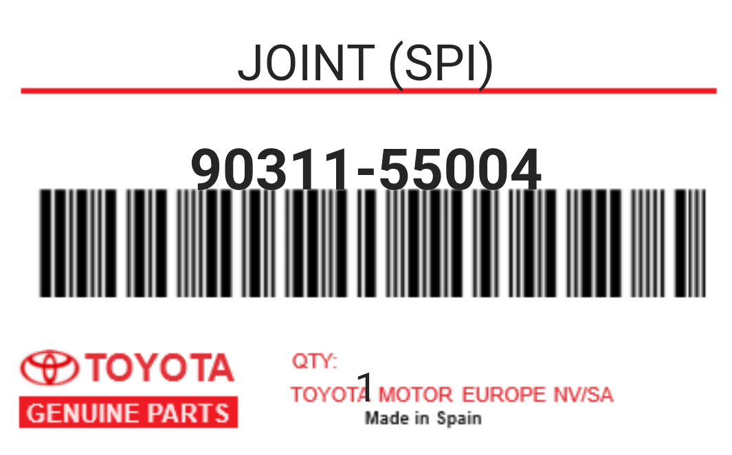 TOYOTA - 90311-55004 JOINT (spi)