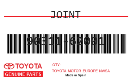 TOYOTA - 90311-62001 JOINT