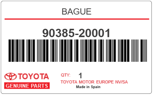 TOYOTA - 90385-20001 BAGUE