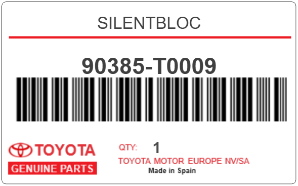 TOYOTA - 90385-T0009 SILENTBLOC