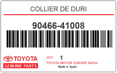 TOYOTA - 90466-41008 COLLIER DE DURI