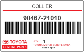TOYOTA - 90467-21010 COLLIER