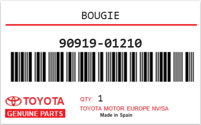 TOYOTA - 90919-01210 BOUGIE