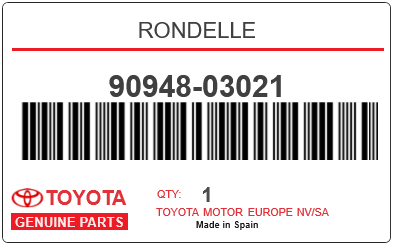 TOYOTA - 90948-03021 RONDELLE