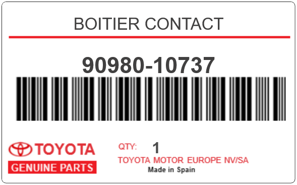 TOYOTA - 90980-10737 BOITIER CONTACT