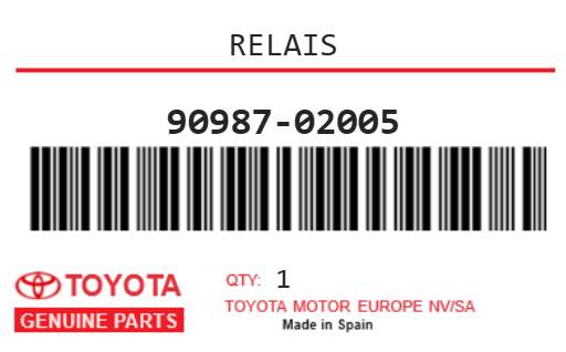 TOYOTA - 90987-02005 RELAIS