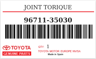 TOYOTA - 96711-35030 JOINT TORIQUE