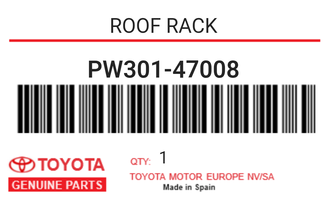 TOYOTA - PW301-47008 ROOF RACK