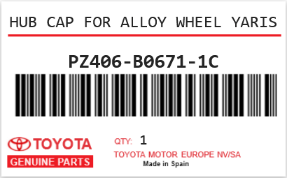 TOYOTA - PZ406-B0671-1C ENJOLIVEUR DE ROUE