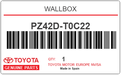 TOYOTA - PZ42D-T0C22 WALLBOX