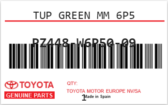 TOYOTA - PZ448-W6P50-09 PINCEAU ED RETOUCHE