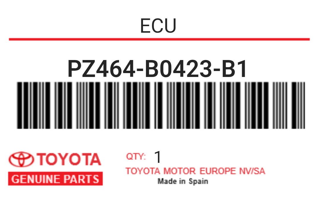 TOYOTA - PZ464-B0423-B1 ECU